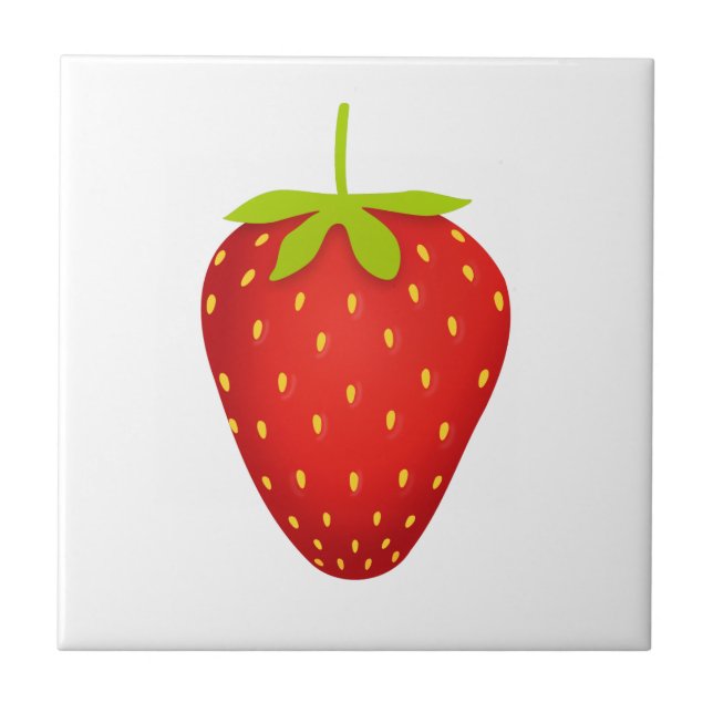 Strawberry Ceramic Tile (Front)