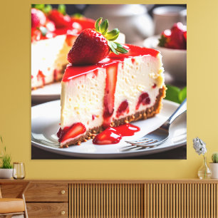 Strawberry Cheesecake Canvas Print