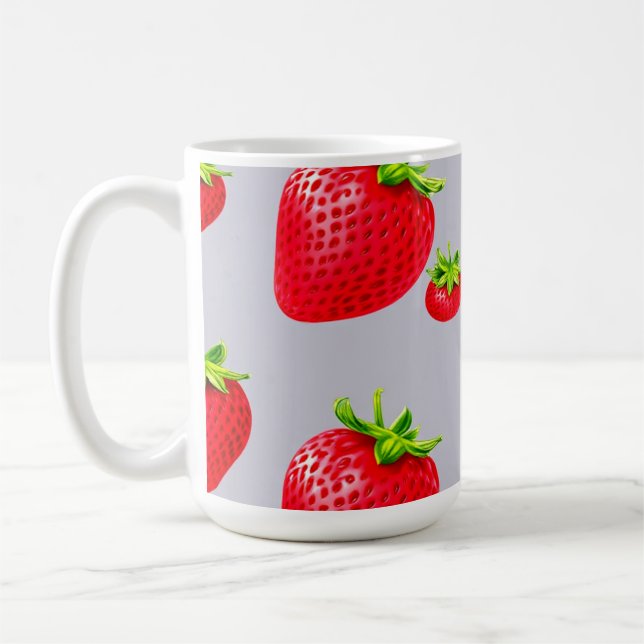strawberry  coffee mug (Left)