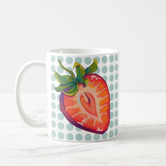 Strawberry  coffee mug (Left)