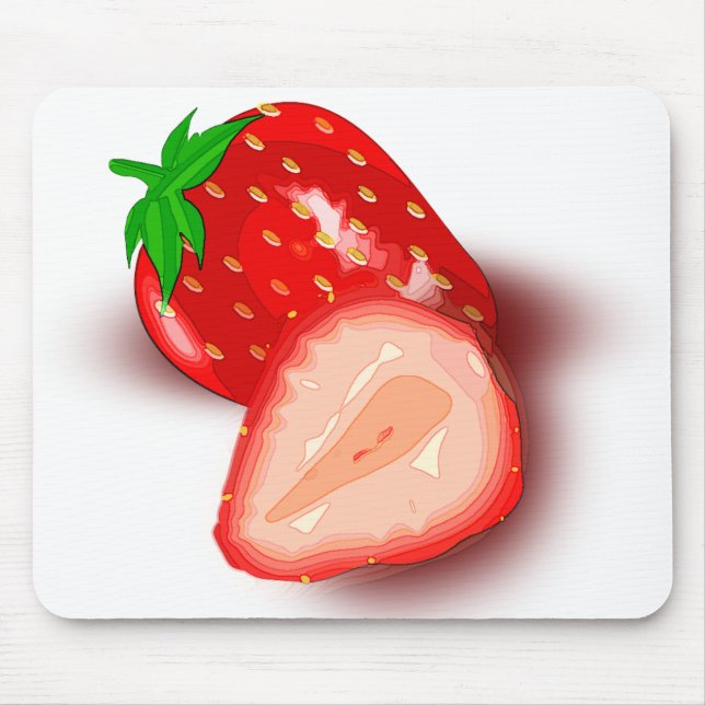 Strawberry Colourful Elegant Modern Template Mouse Pad (Front)