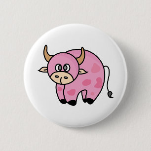 Strawberry Cow Costume Cute Design Ideas Cartoon 6 Cm Round Badge