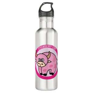 Strawberry Cow Costume Cute Design Ideas Cartoon 710 Ml Water Bottle