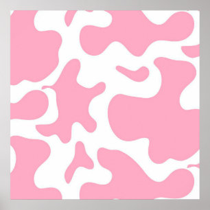 Strawberry Cow   funny cow canvas Poster