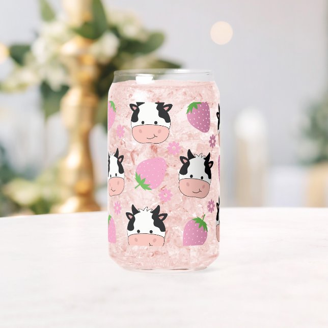 Strawberry Cows Can Glass (Insitu (Wedding))