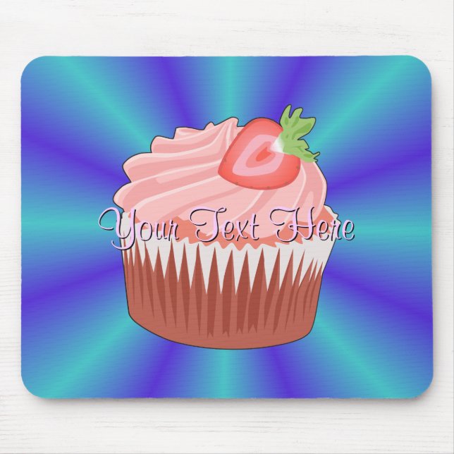 Strawberry Cupcake Mousepad (Front)