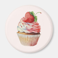 Strawberry Cupcake Sweet Dessert