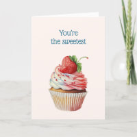 Strawberry Cupcake Sweet Dessert Valentine's Day