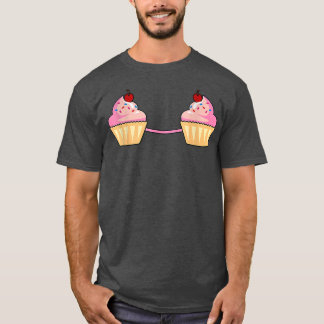 Strawberry Cupcakes Costume Halloween Chest Cospla T-Shirt