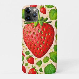 Strawberry Dadaist Artwork iPhone 11 Pro Case