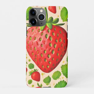 Strawberry Dadaist Artwork iPhone 11Pro Case
