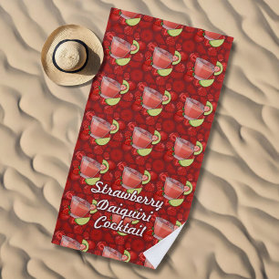Strawberry Daiquiri Beach Towel