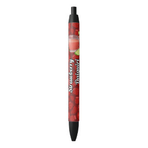 Strawberry Daiquiri Black Ink Pen