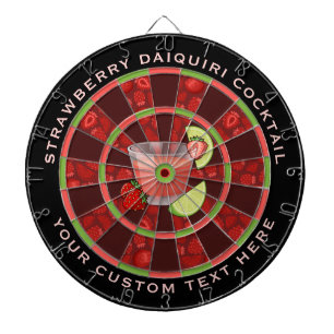 Strawberry Daiquiri Cocktail Dart Board