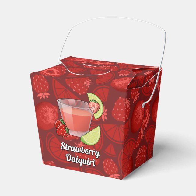 Strawberry Daiquiri Favour Box (Front Side)