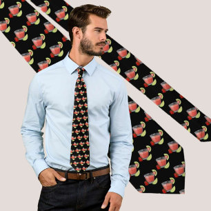 Strawberry Daiquiri Pattern Tie