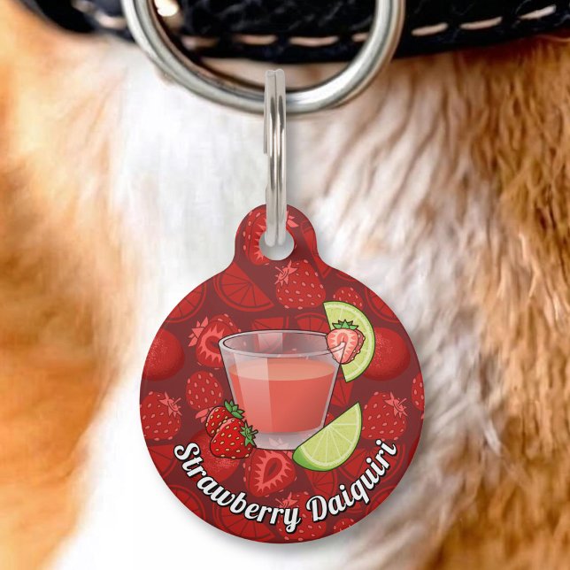 Strawberry Daiquiri Pet ID Tag (Creator Uploaded)