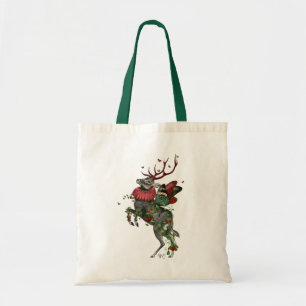 Strawberry Deer Tote Bag