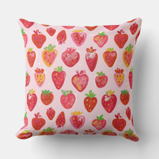 Strawberry Delight Pattern Cushion