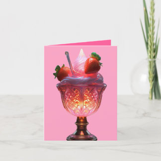 Strawberry Delight Thank You Card