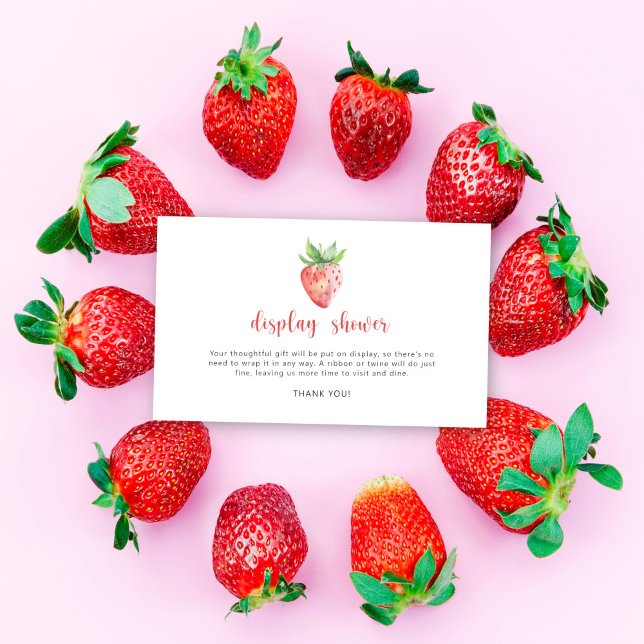 Strawberry - display shower enclosure card (Creator Uploaded)