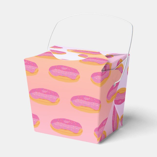 Strawberry Doughnuts Favour Box (Front Side)