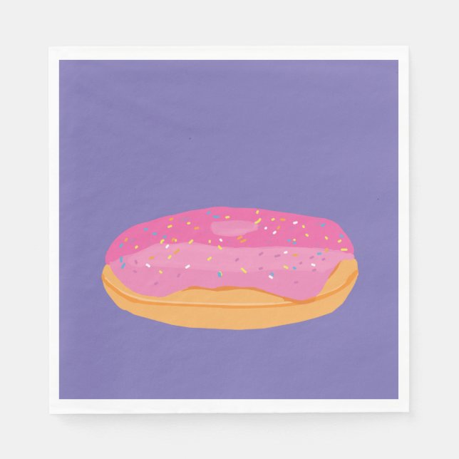 Strawberry Doughnuts Napkin (Front)