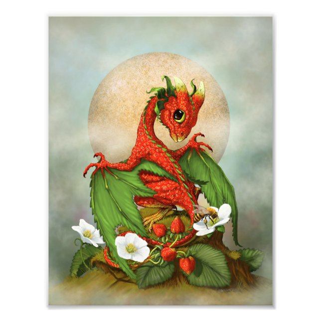 Strawberry Dragon 8.5x11 Print (Front)
