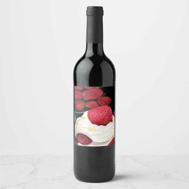 Strawberry Dream Wine Label (Front)