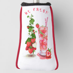 Strawberry Drink Summer Fruits Golf Head Cover