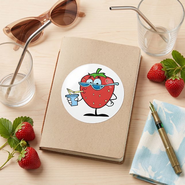 Strawberry Drinking Stickers (Creator Uploaded)