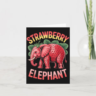Strawberry Elephant Cute Meme Kids Italian Brainro Card