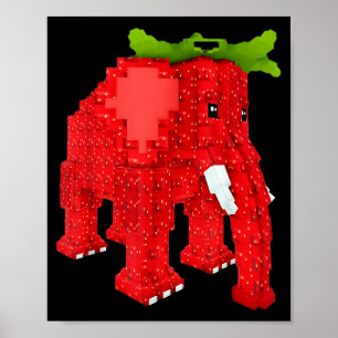 Strawberry Elephant Poster
