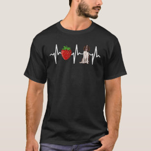 Strawberry English Springer Spaniel Heartbeat Dog T-Shirt