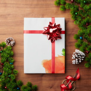 Strawberry Eucalyptus Silk Holiday Wrapping Paper