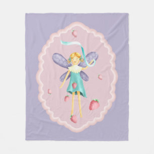 Strawberry Fairy  2 Fleece Blanket