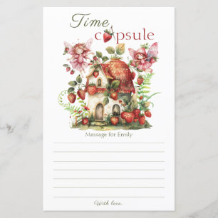 Strawberry Fairy Berry Sweet Birthday Time Capsule