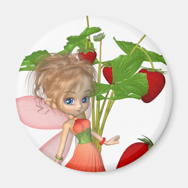 Strawberry Fairy Magnet (Front)