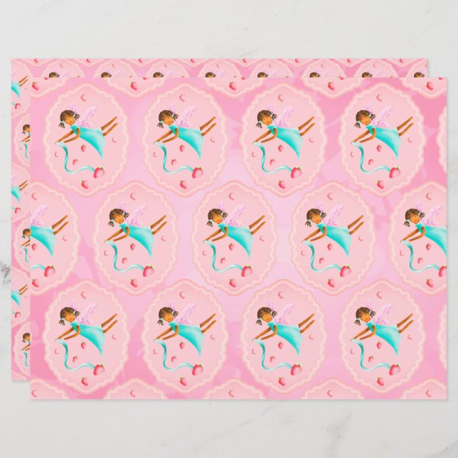 Strawberry fairy scrapbook (Front/Back)