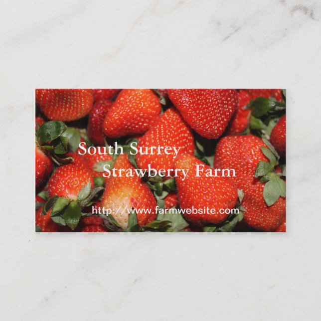 strawberry farm business card (Front)