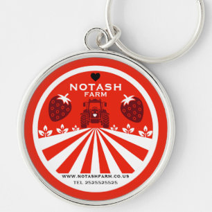 Strawberry Farm Shop Key Ring