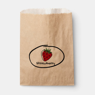 Strawberry Favour bags 
