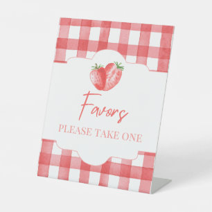 Strawberry Favour Sign 8x10" Strawberry Sign