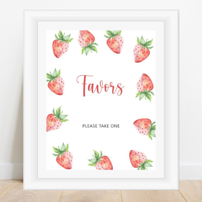 Strawberry \  Favours Poster (Creator Uploaded)