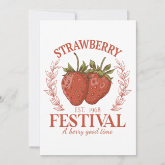 Strawberry Festival Holiday Card