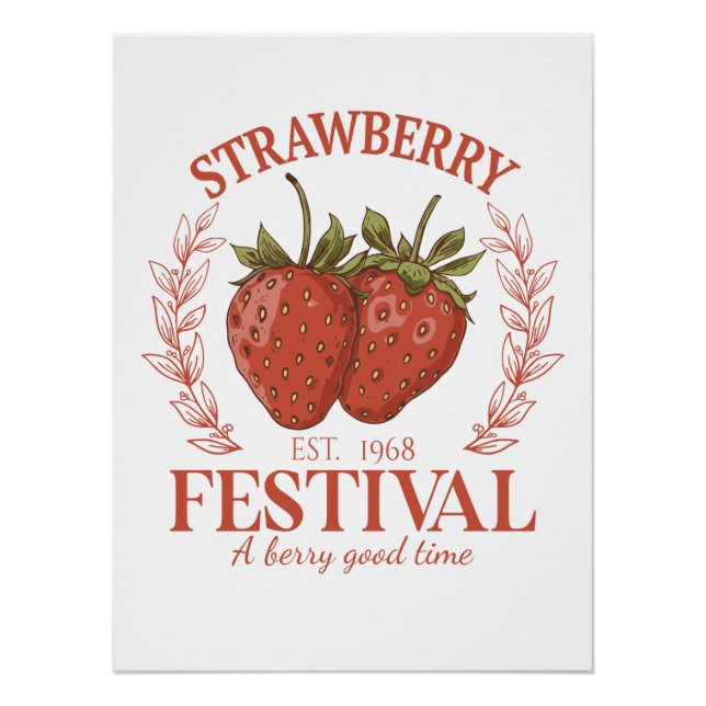 Strawberry Festival Poster (Front)