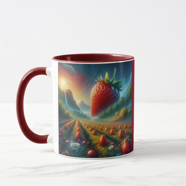Strawberry Field of Dreams Mug (Left)