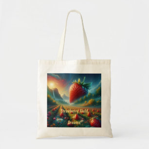 Strawberry Field of Dreams Tote Bag