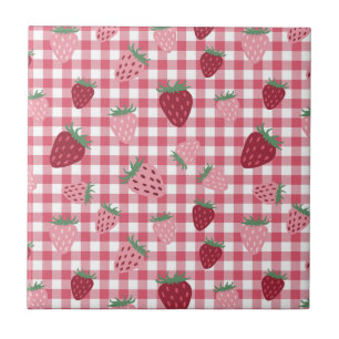 Strawberry Field Pattern Ceramic Tile