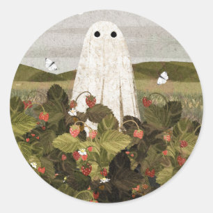 Strawberry Fields Classic Round Sticker